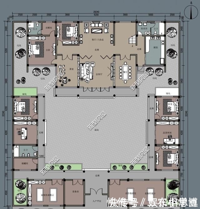 造价|5个合院，5种风格，哪个设计图更适合农村自建房？