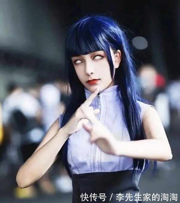 美女|美女cos雏田走红,白眼神还原,现实看起来像丧尸