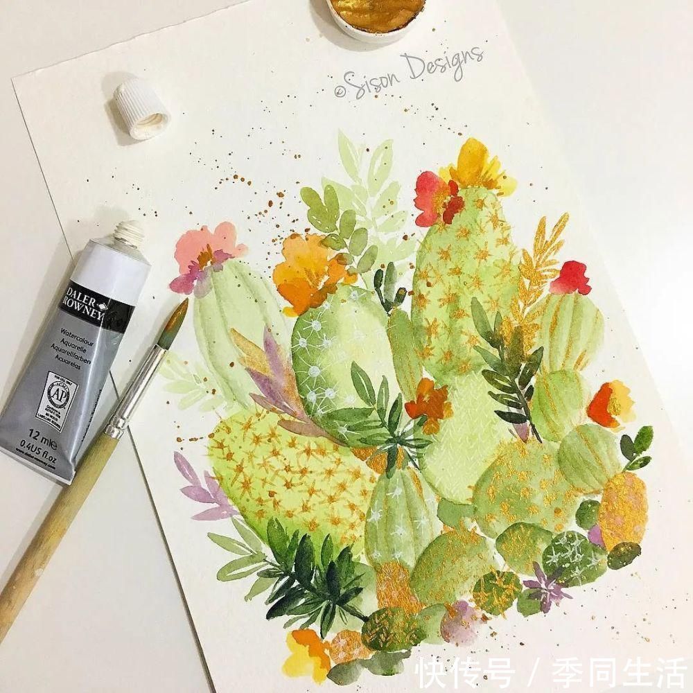 笔尖&美爆!70张超简单小清新的水彩手账,你想要的都在这里!收藏这篇就够了!