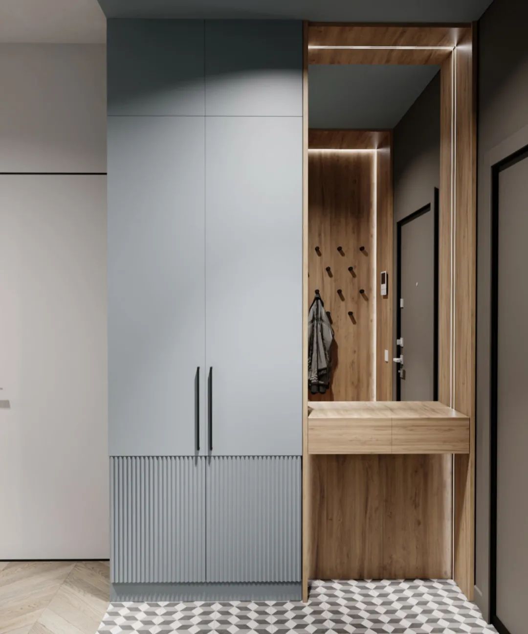 家装|80款入户鞋柜设计方案,人家这样装,太亮眼了