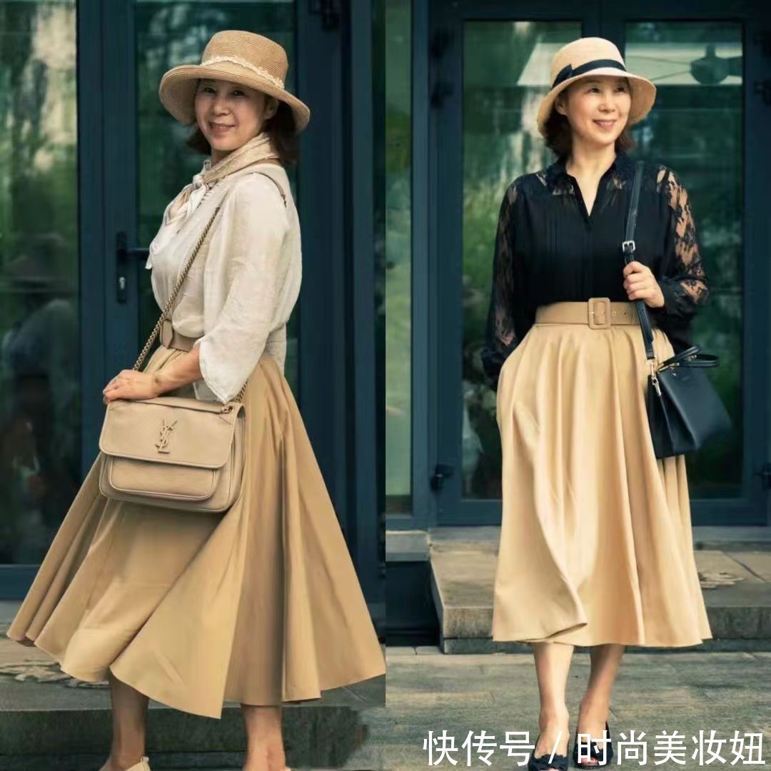 微胖|微胖奶奶真会打扮,看她分享的“一衣多穿”,优雅藏肉显气质