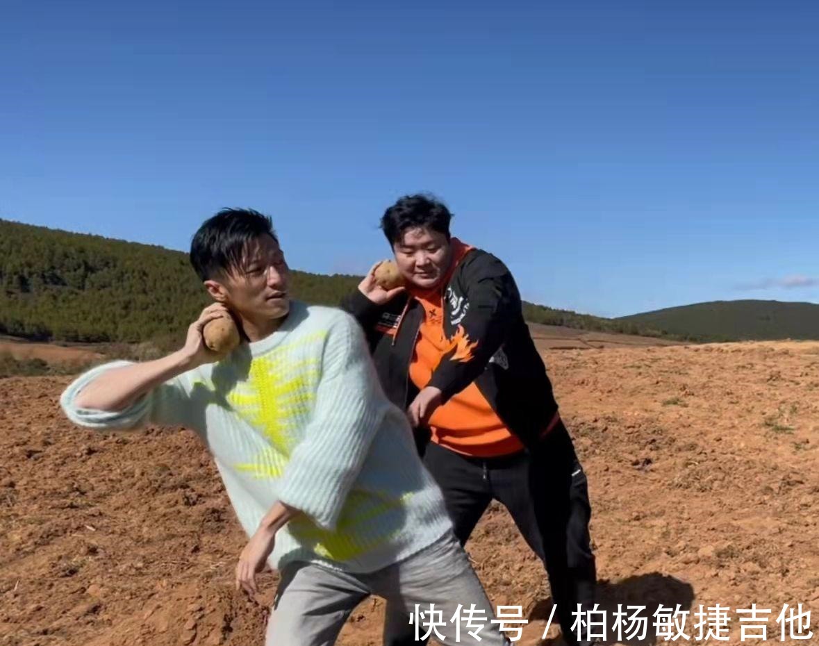 谢霆锋拜师奥运冠军,与巩立姣合体投铅球,大汗淋漓消耗体力