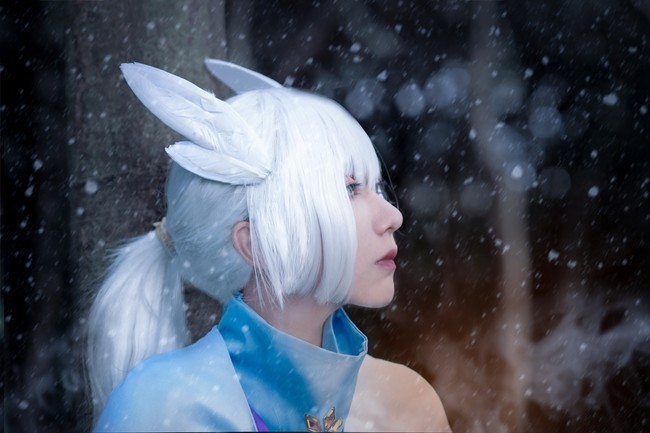 凛冬|cos：凛冬已至，光遇白鸟COS正片