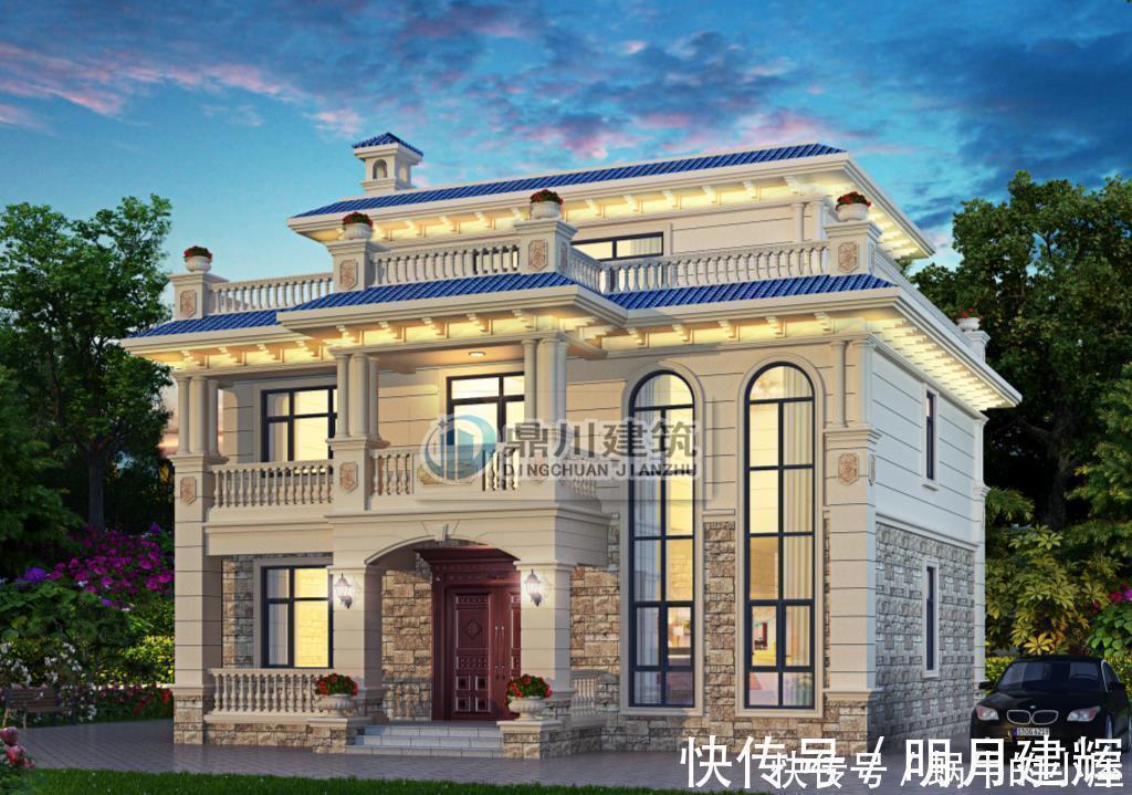 师傅|5款农村平屋顶别墅，施工简单，农村的师傅都会做