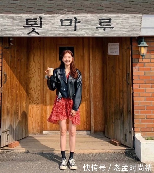 牛仔裤|皮衣外套配裙子裤子都时髦,复古还带点高级感
