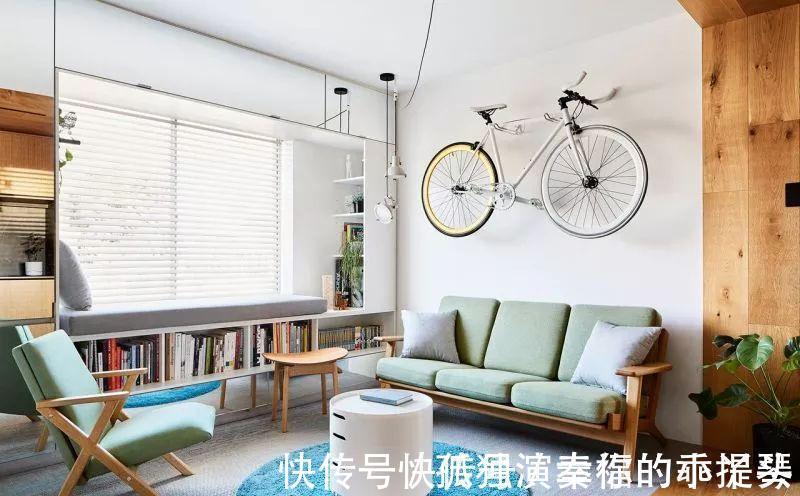 柜门|35㎡迷你小宅,定制柜解决全屋收纳,还有隐形餐桌!