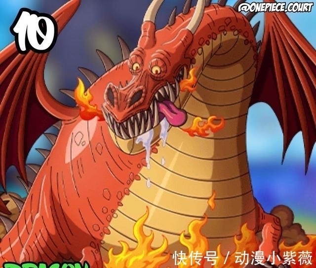 海王类|海贼王中最高大的10个生物,庞岛的人造龙垫底,象主有几万米高