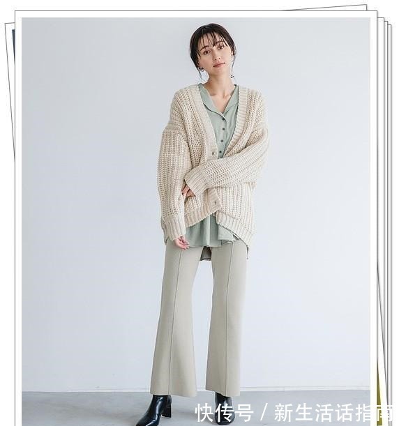 轻熟风 白色开衫的秋季轻熟风搭配示范!3种长度24例穿搭look分享!