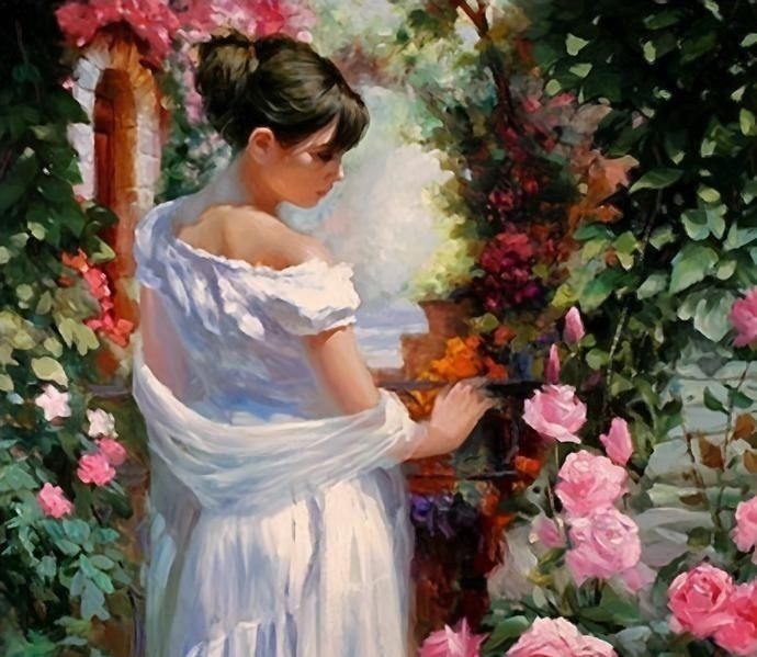 俄罗斯!人体艺术——俄罗斯画家人体油画中的美女娇艳如花