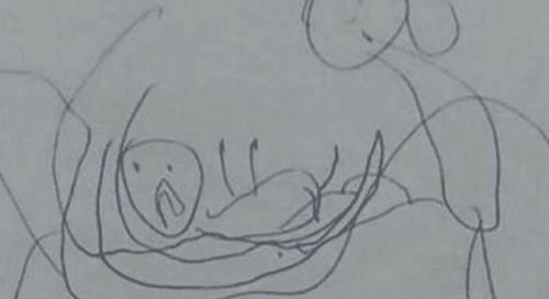 女儿|5岁女儿上完美术辅导班后,回家画出几幅画,父母见后立马报警