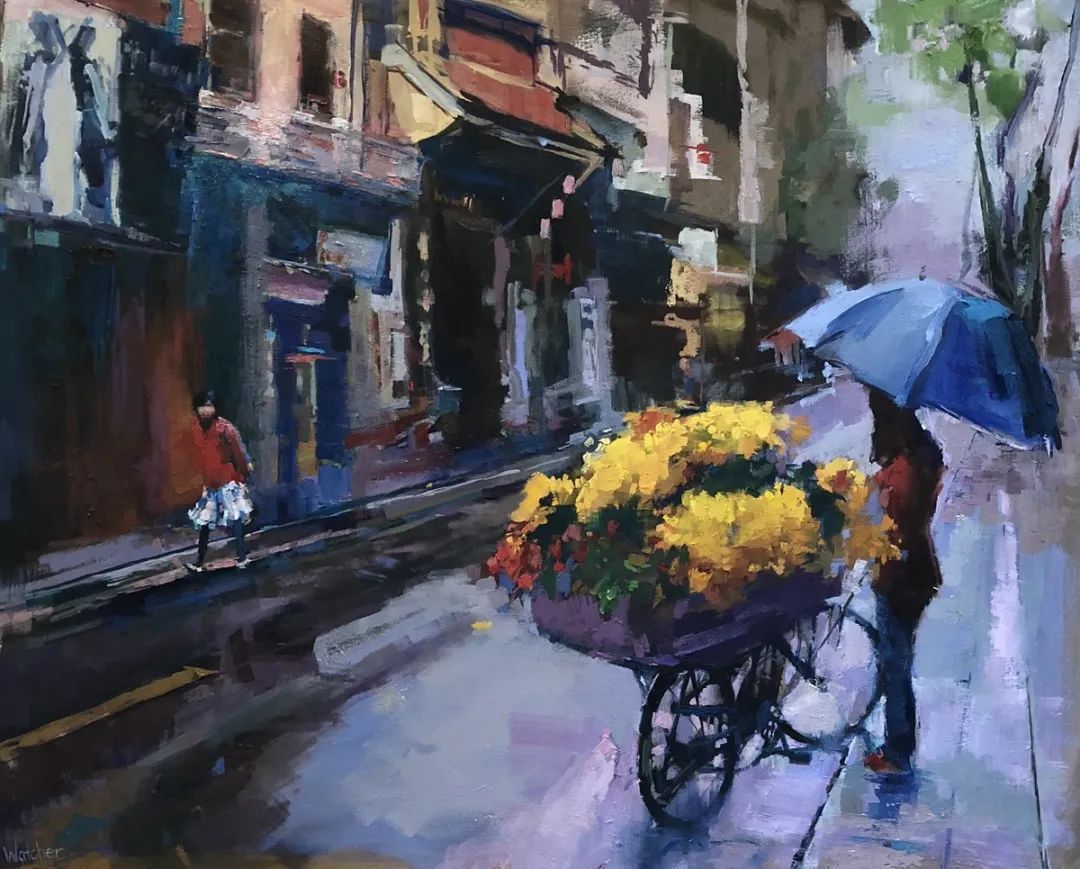 笔力独到，气势如虹，看看这二位的油画