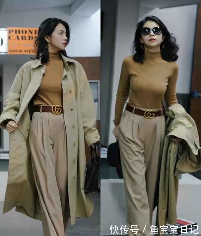 风衣 三木新穿搭真好看,一件卡其色风衣搭出5种风格,照穿高级不重复!