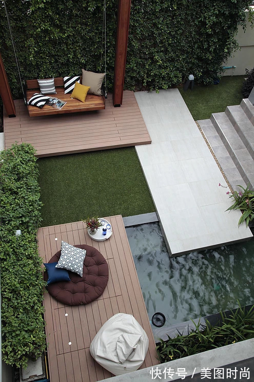 花园|30㎡上下庭院如何设计?这种精致的治愈系现代风小花园,太好看啦