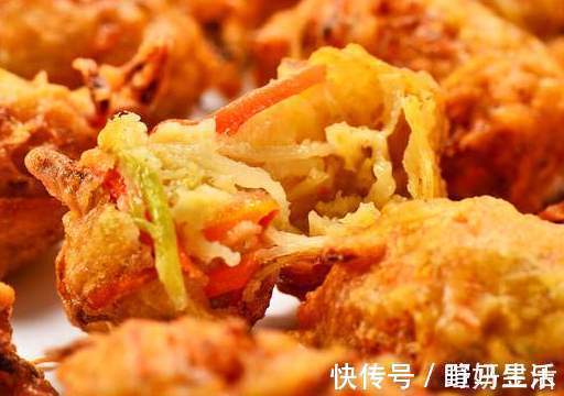 炸萝卜丸子|炸萝卜丸子，面粉淀粉都不用，多放这2样，金黄酥脆，凉了也不硬