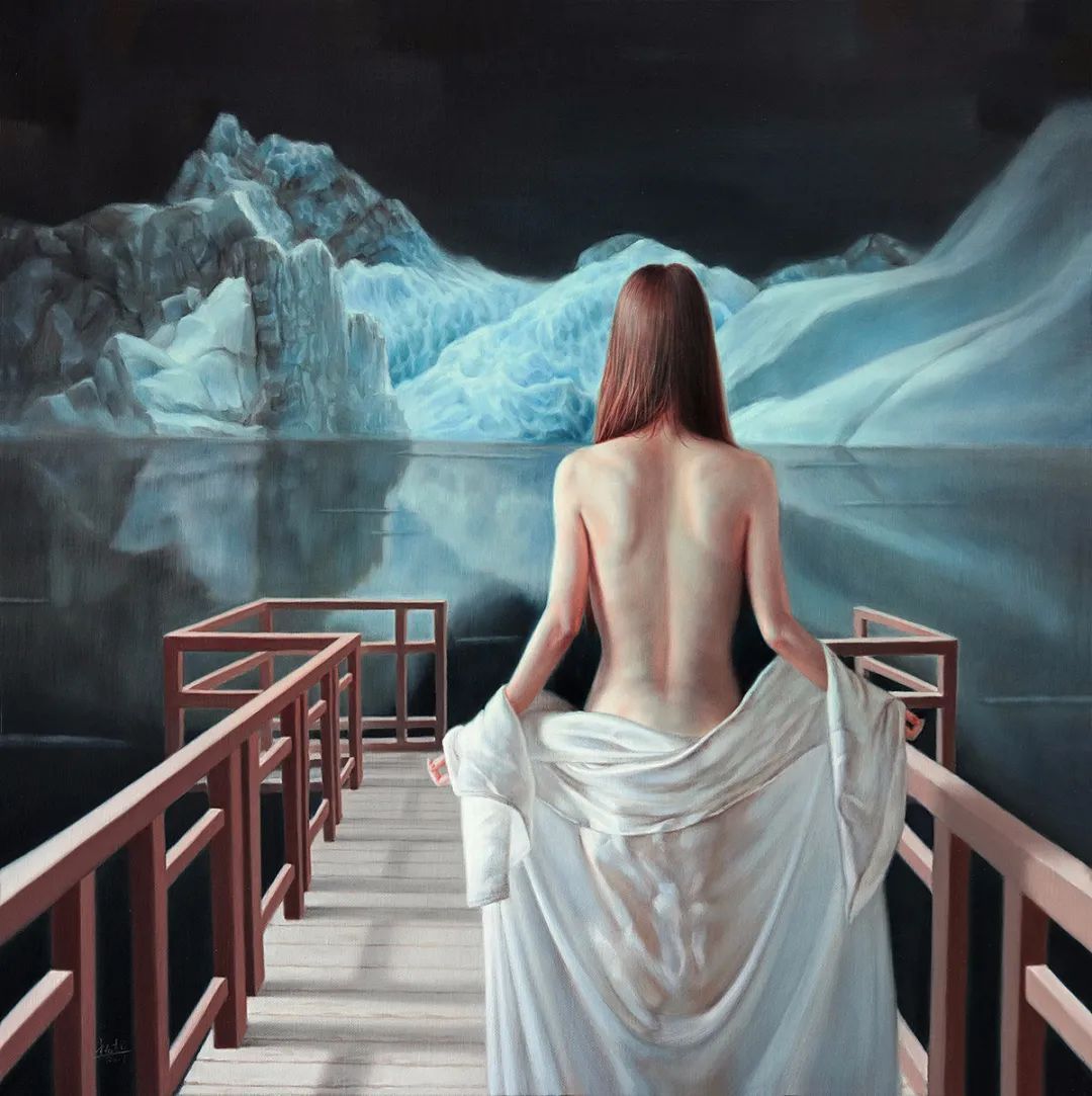 杨超@杨超:人体油画唯美而清雅脱俗,画出了东方女子的纯净与圣洁