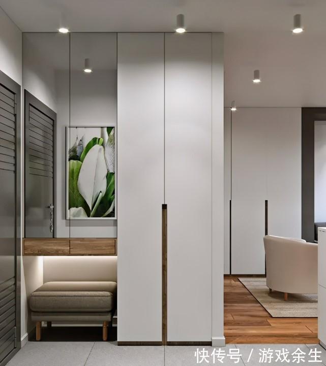 小齐|衣柜+鞋柜一体设计正流行，这样设计衣帽间都省了！