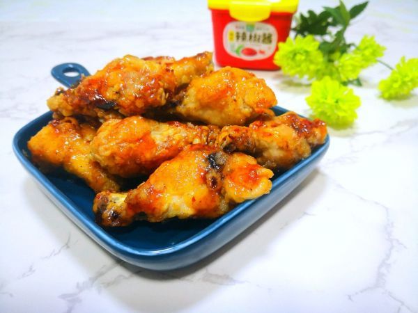 #暖冬酱在手，嗨吃部队锅#韩式甜辣鸡翅