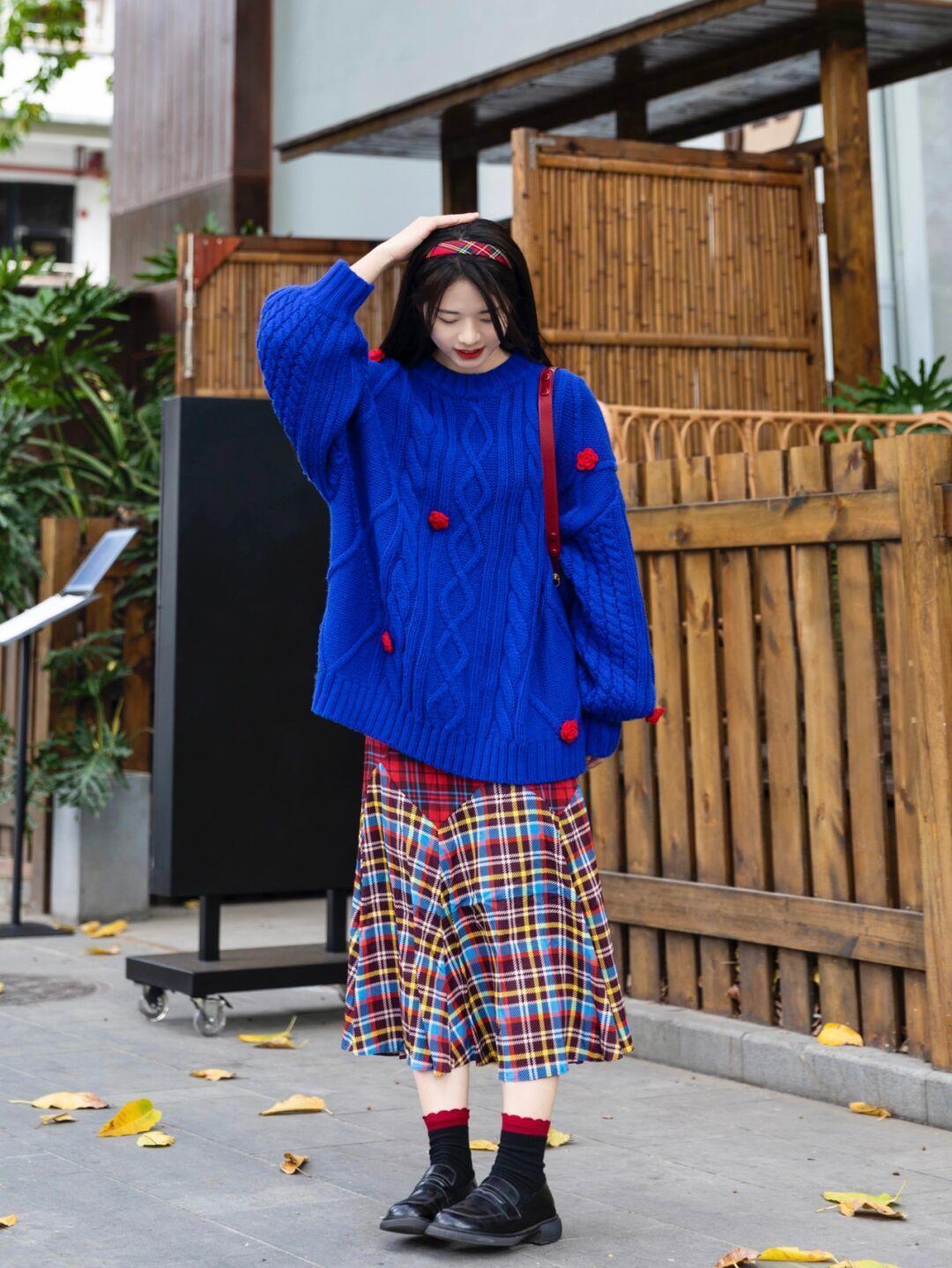 拉链|衣品好的女人,冬季都少不了“毛衣”的搭配,气质爆表