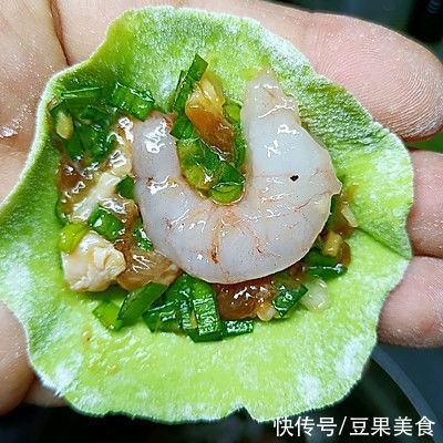 #东古家味美食#韭菜虾仁肉馅水饺