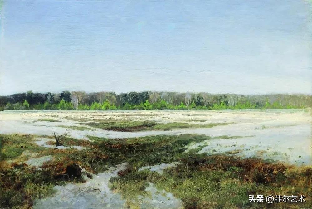 大自然!艾萨克·伊里奇·列维坦油画作品用笔洗练,情感充沛,极富诗意