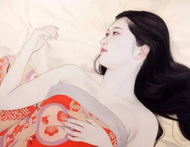 笔下|人称日本最美女画家，竟然这样画美女，极具香艳的极致诱惑