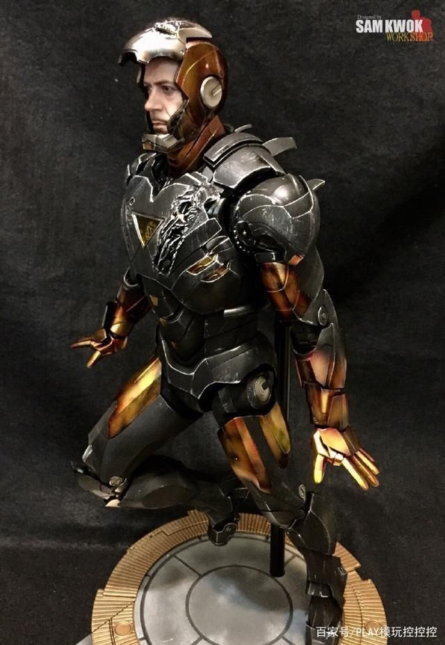 模友|恶灵骑士样式钢铁侠模型改,它会是灭霸对手吗?