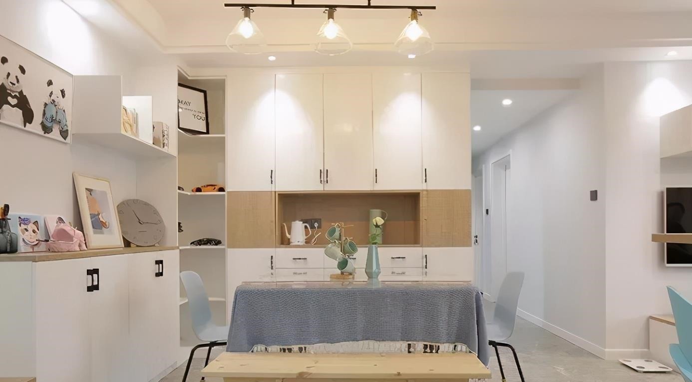 餐厅|晒晒我98㎡婚房,从入户区就能把人迷住,闺蜜参观完就说不想走了