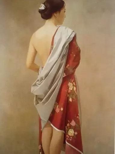 油画@日本著名油画家 森木草介,一辈子只画一个模特经典作品欣赏