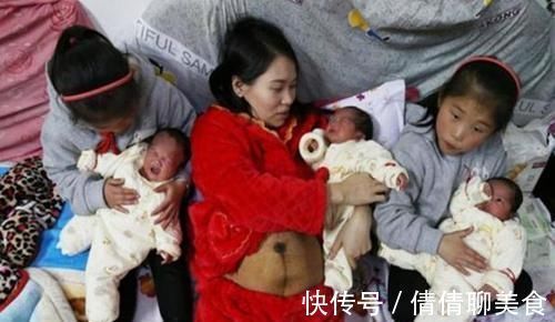 夫妻俩|头胎生双胎,二胎又喜得四胎,夫妻俩带6娃逛街造就独特风景线