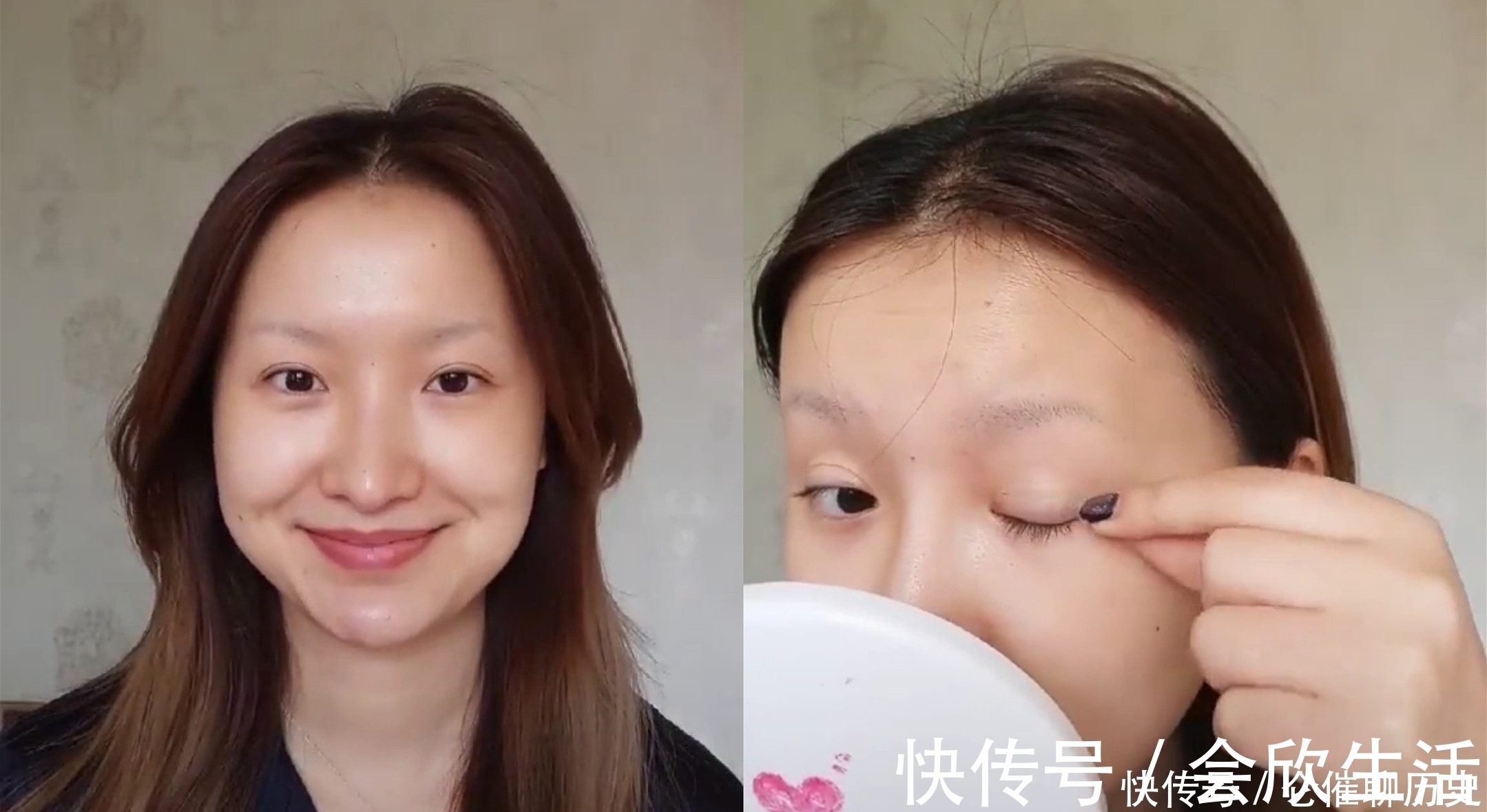 蒙娜丽莎|美妆博主仿妆“蒙娜丽莎”,开头:等着看戏,看结尾:油画成精了