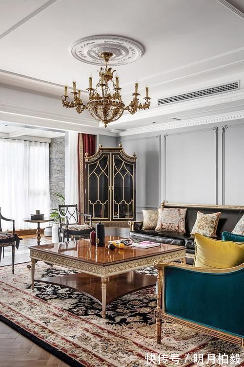 豪奢|头一次见这么时髦的法式风,240㎡豪奢大平层,每1㎡都散发着优雅