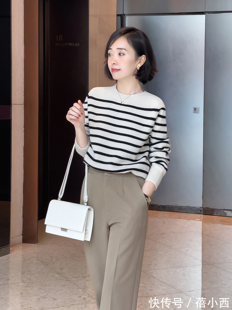 西装裤|果真,穿裤子还是要“露脚踝”才洋气,小个子女生穿搭值得借鉴!