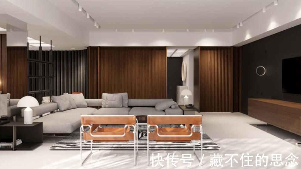 studio|超大客厅+双排式厨房,奢华大平层只做一室一厅也太壕了!