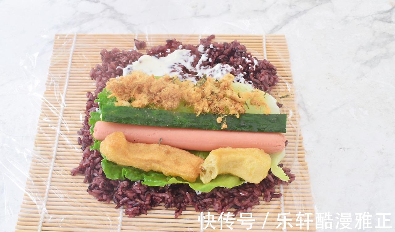 紫米|好吃美味的紫米饭团,制作简单,营养健康