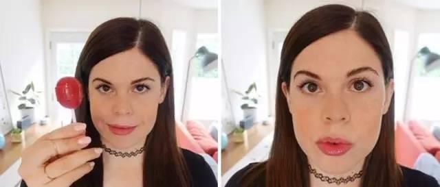 番茄酱|天啦这个妹子腻害了,用食物来化妆!效果竟然。。