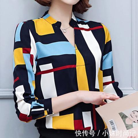 印花|无袖、短袖、中袖的雪纺衫,白领丽人们的通勤款这都有