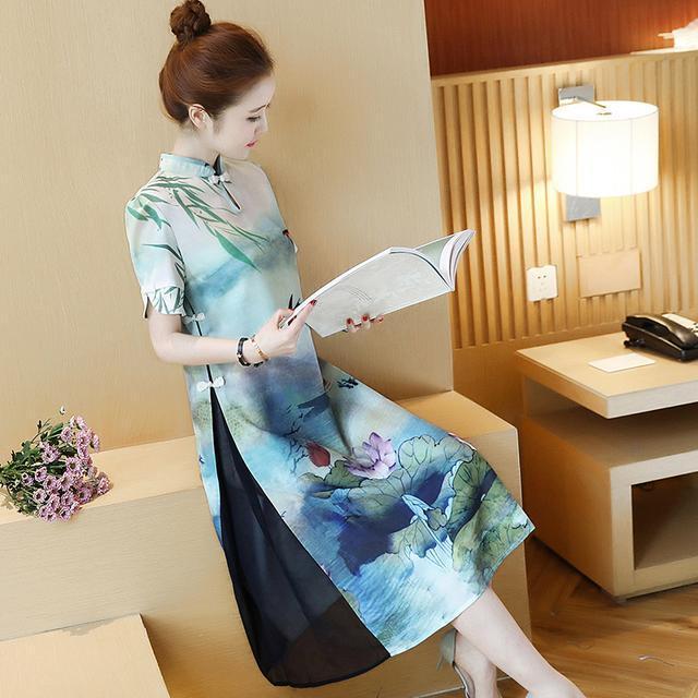 桑蚕丝|今年的改良版真丝旗袍裙好火啊,款款优雅高贵有质感