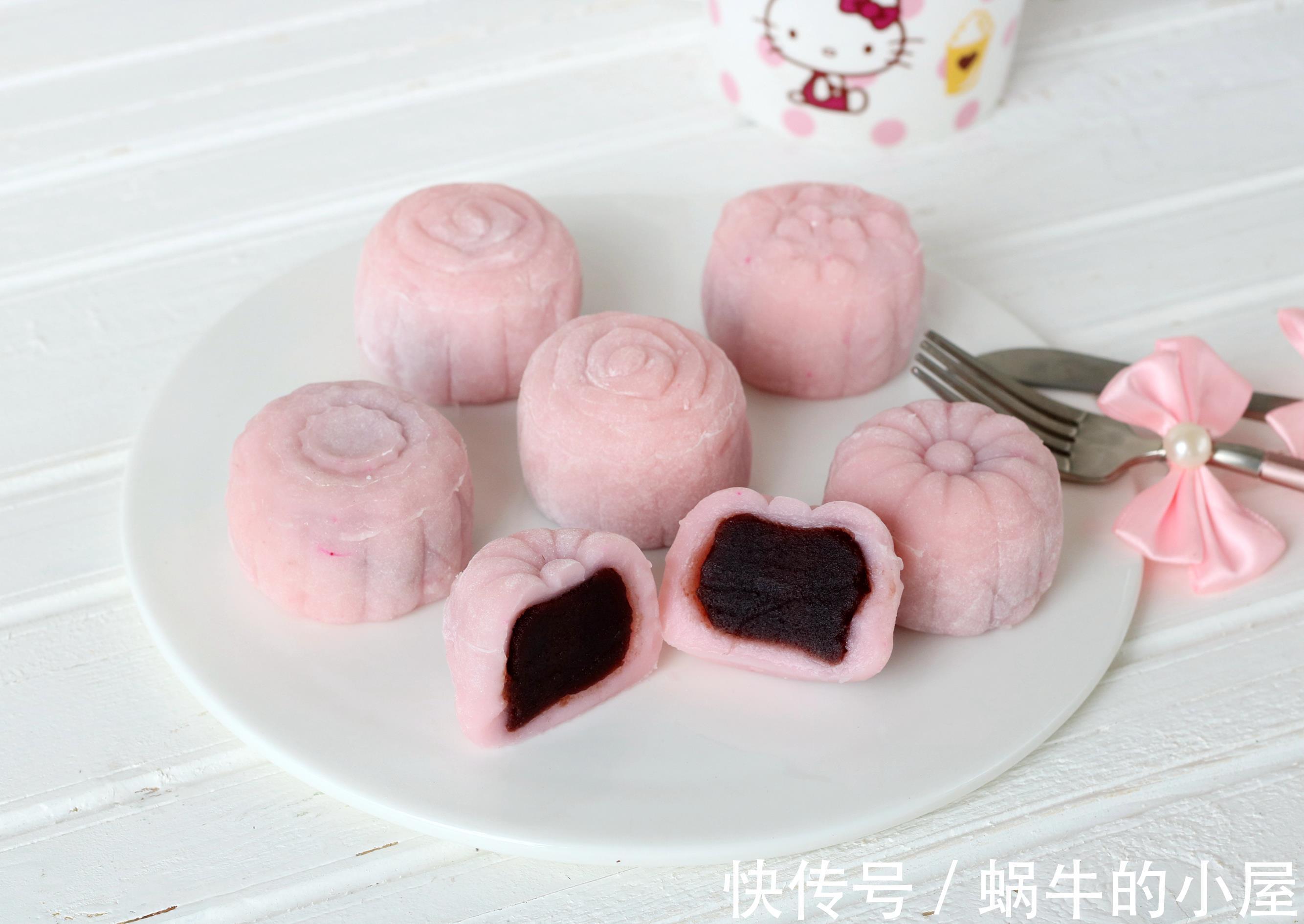 冰皮|月饼最简单的做法，不用蒸不用烤，10分钟做20个，真省事