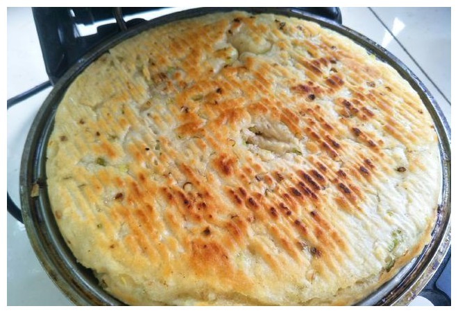 教你做懒人发面饼，不用揉面，外酥里嫩，真香