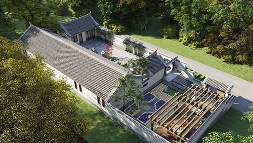 黛瓦|牛75万自建最美四合院,白墙黛瓦,庭院幽深,堪称传世之院