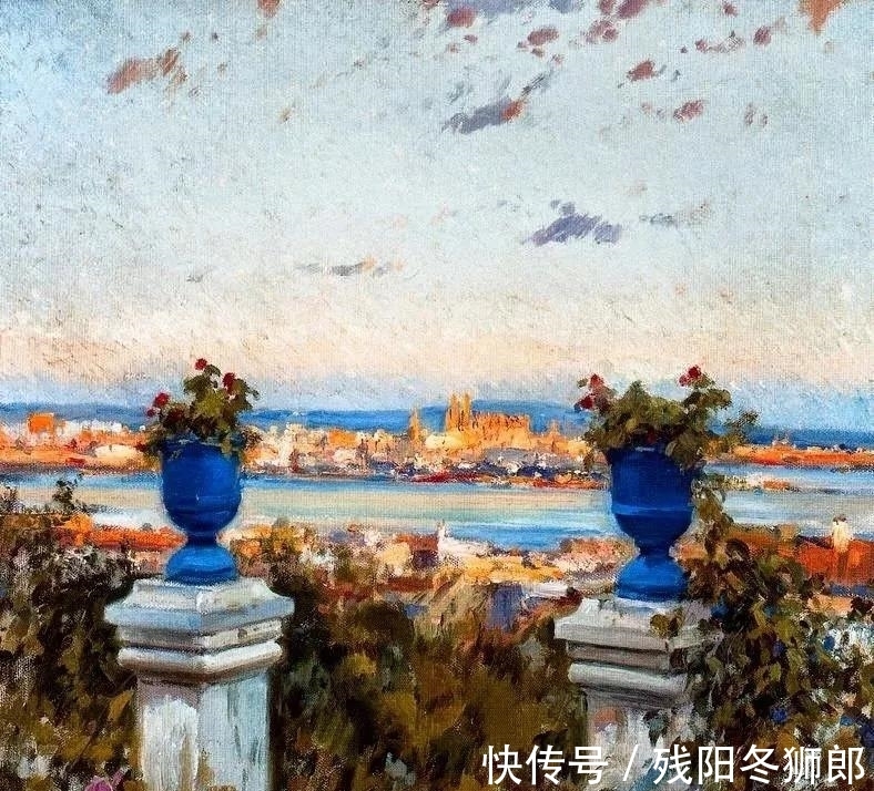 锡切斯@朋友都是现代派画家,但他坚守传统油画结合印象派技法,获奖无数