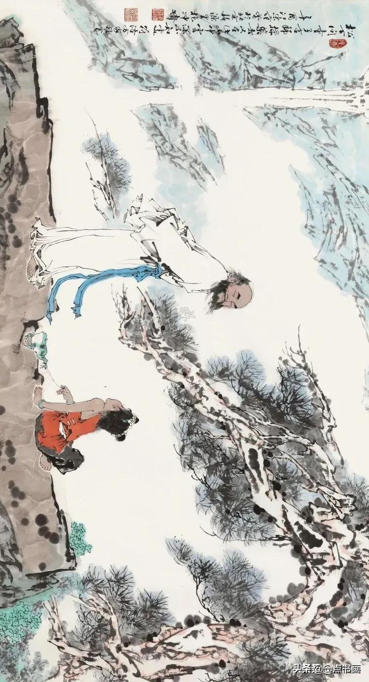 松下问童子#多位画家笔下的《松下问童子》,你最喜欢哪一幅?