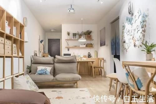 客厅|参观了她的90㎡新家,我被治愈了,入户日式风,幸福的三口之家