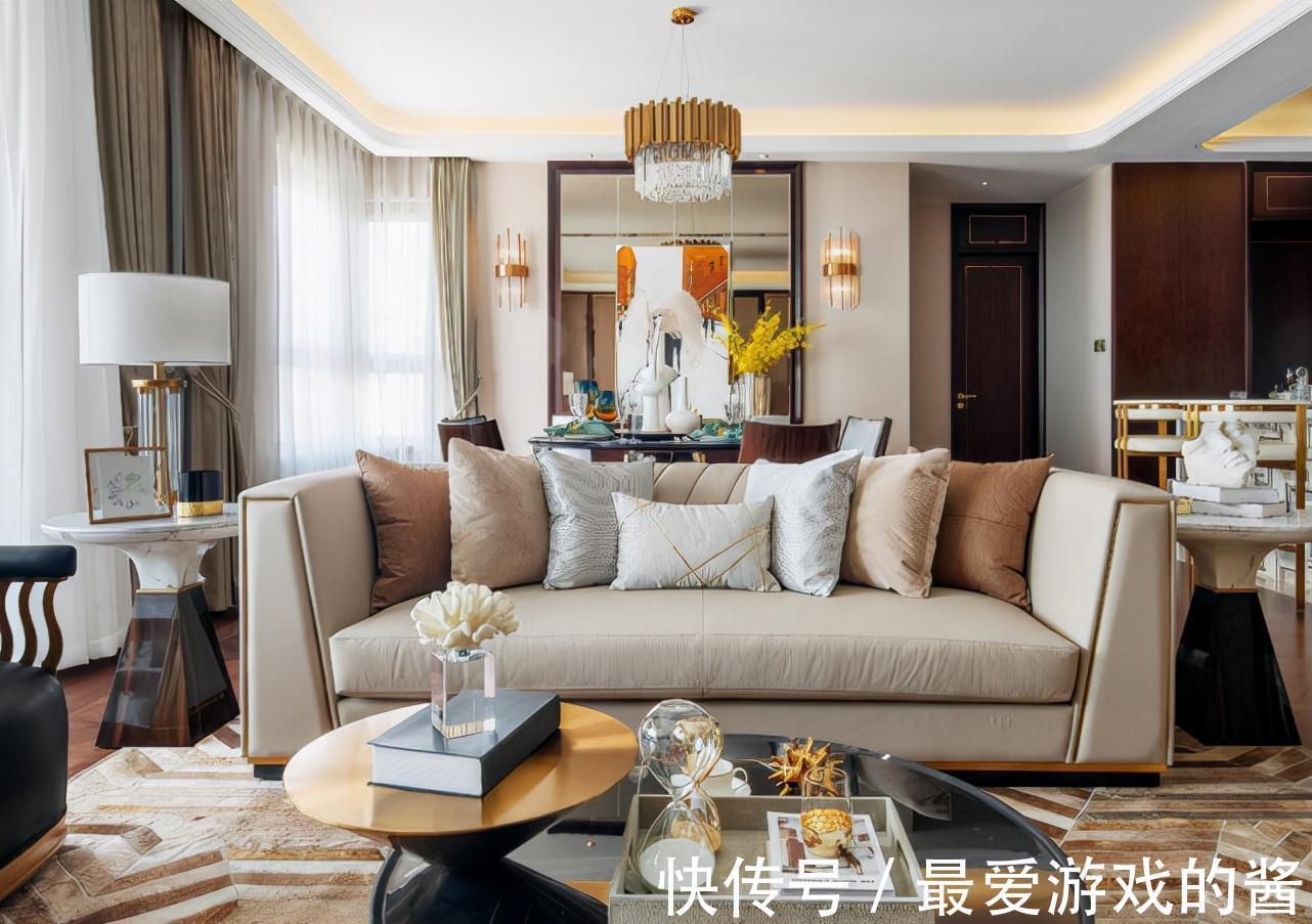 阳台上|168平轻奢风三居室,让艺术在空间中发酵