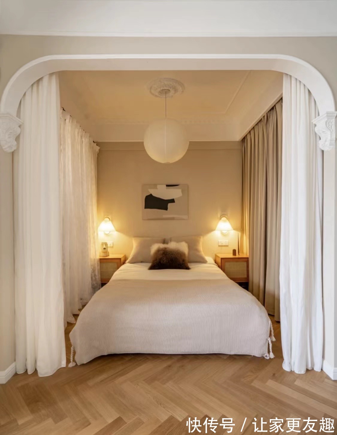 地砖|45平二手房改造,法式风格的新家