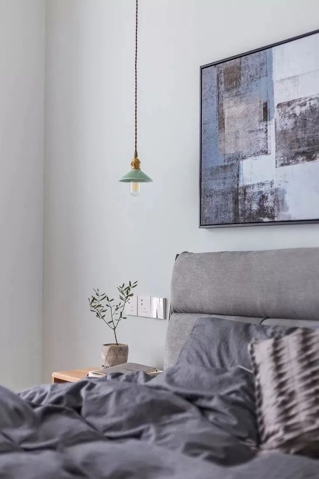 书桌|128㎡北欧四居室,横厅布局,你以为中间是隔断,结果是书桌