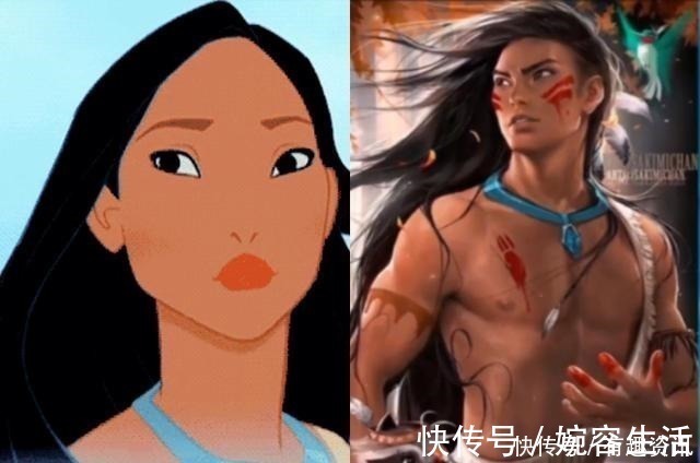 小美人鱼|当迪士尼公主“性转”男生,贝儿太酷了,爱丽丝与怪笑猫很迷人