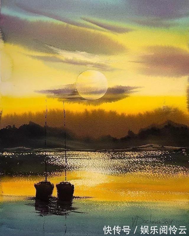 屏保$充满仙气的水彩画，每一张都可以用来做屏保！