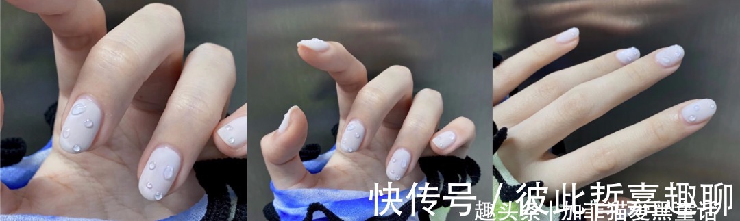 温柔|温柔纯欲的水滴美甲,显白又可爱,夏日风拉满!