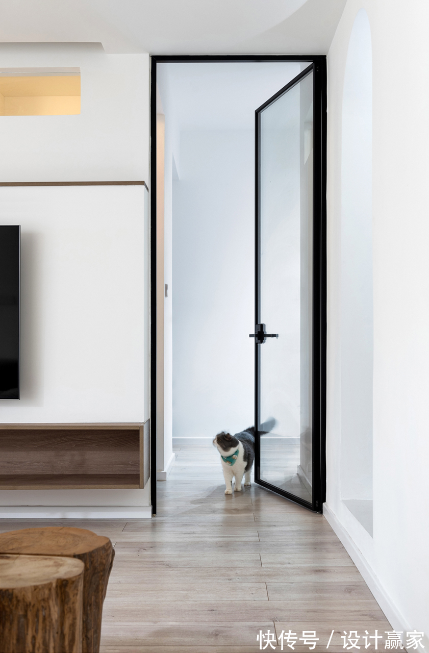 插瓶|70㎡现代简约风，木质的清新自然，小资情调的生活